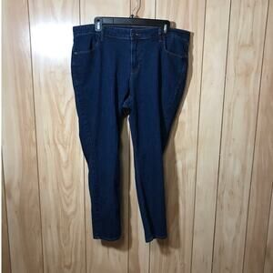 Old Navy Skinny Mid-Rise Dark Rinse Wash Denim Jean 16